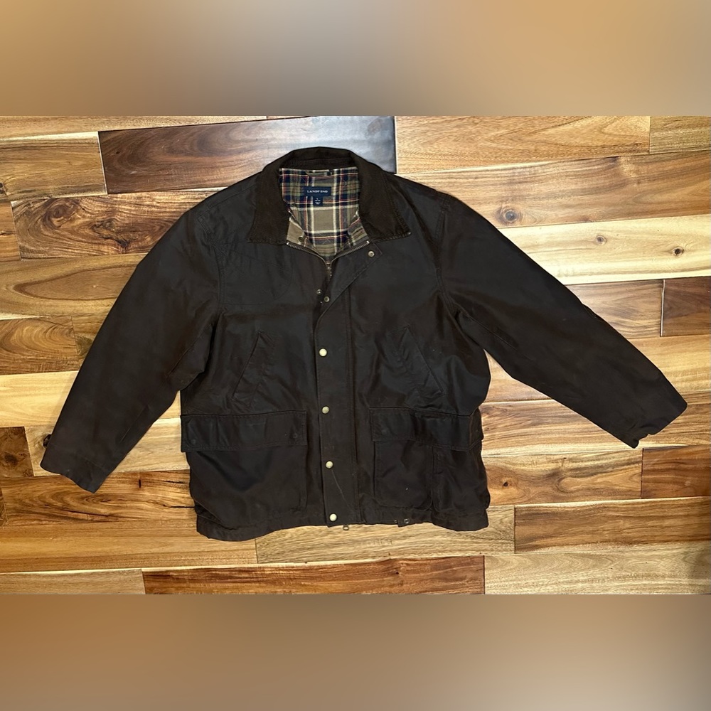 Lands End x British Millerain Oil Cloth Jacket L.